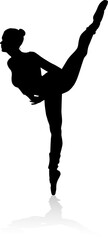 Ballet Dancer Dancing Silhouette © Christos Georghiou