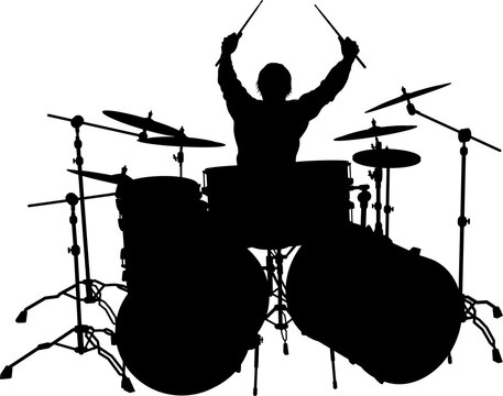 Musician Drummer Silhouette