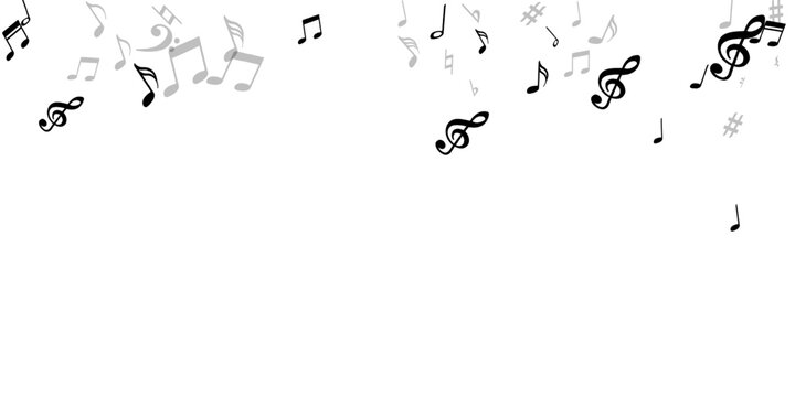 Musical notes cartoon vector design. Sound