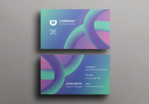 Gradient Hologram Business Card
