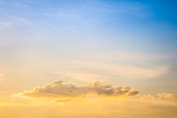 Twilight Canvas: Serene Sunset Cloud Sky in Nature's Embrace