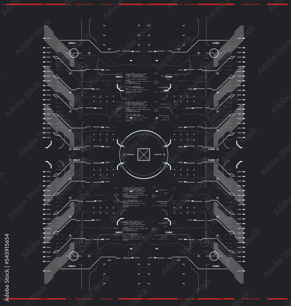 Poster cyberpunk futuristic poster. tech abstract poster template with hud elements. modern flyer for web a