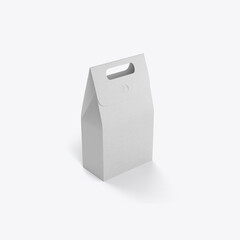 Kraft Bag Mockup. 3D render