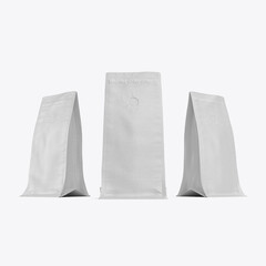 Kraft Paper Bag Mockup. 3D render