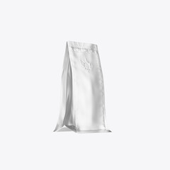 Metallic Food Bag Mockup. 3D render