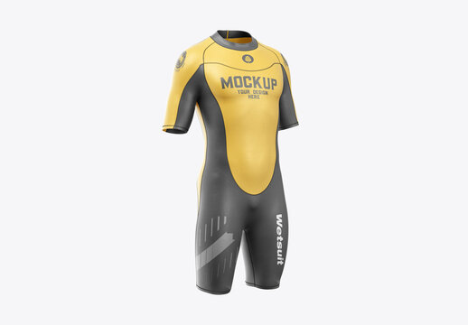 Men&rsquo;s Short Wetsuit mockup 