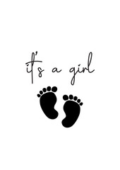it is a girl printable frame