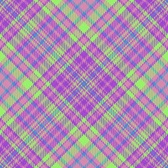 Fototapeta premium Texture pattern fabric. Plaid textile seamless. Vector tartan check background.