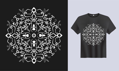 Mandala t-shirt design template