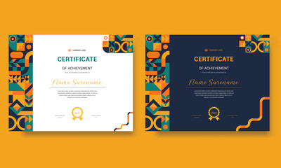 Certificate design template