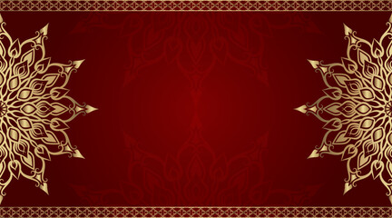 simple background with gold ornament border
