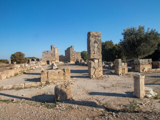 Perge, an ancient Greek city in Anatolia, a large site of ancient ruins, now in Antalya Province on the Mediterranean coast of Turkey