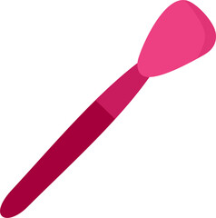 Beauty brush for blush and powder