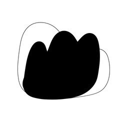 Black and white texture, abstract shapes and lines