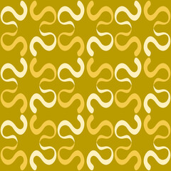 Seamless tile pattern in traditional style. Simple abstract spiral shapes. Flat vector graphics.