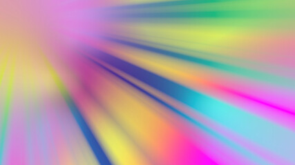 Abstract multicolored gradient glowing background with rays