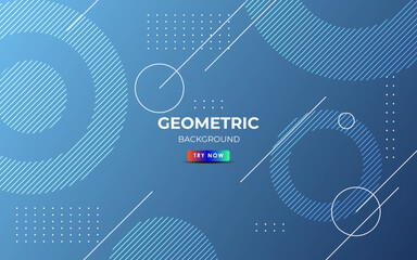 modern abstract blue dynamic geometric shape composition background. eps10 vector