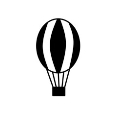 air balloon icon vector simple design