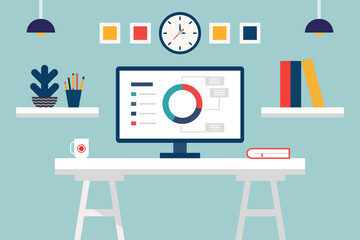 Office Work Illustration