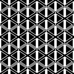 Seamless mosaic pattern. Rhombuses, triangles, lozenges ornament. Grid background. Ancient ethnic motif. Grate wallpaper. Parquet backdrop. Digital paper, web design, textile print. Diamonds vector.