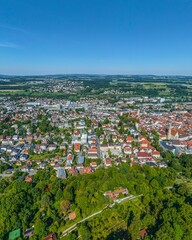 Ravensburg in Oberschwaben im Luftbild, Ausblick nach Westen