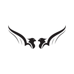 Falcon Eagle Logo Template vector illustration design