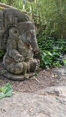 indian elephant stone statue