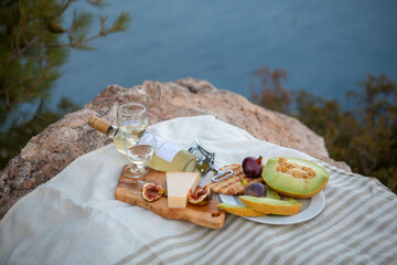 picnic with view of Greece bay