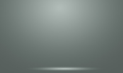 Gray smooth gradient background image,view floor with white  spotlight background light for displaying your products or artwork.