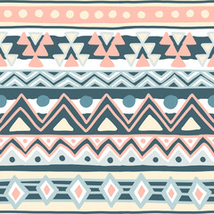 Aztec tribal seamless pattern. Native American Southwest, Navajo for wallpaper, fabric, textile, blanket, scrapbook