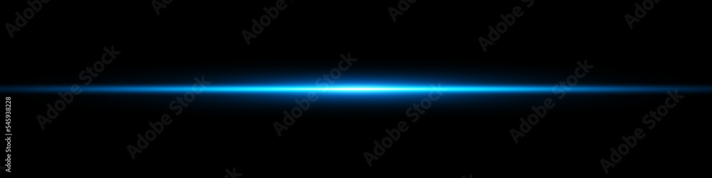 Wall mural abstract blue lights lines on black background vector illustration. easy replace use to any image. a