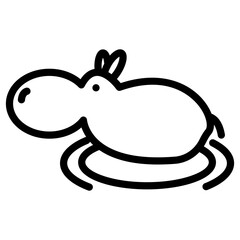 hippopotamus icon