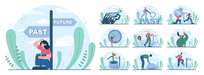 Fixation on the past concept set. Character can't let go their past