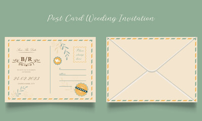 wedding invitation card design template