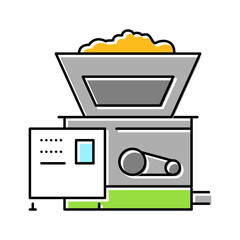 mashing beer production color icon vector illustration