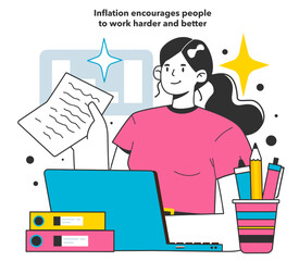 Inflation encourages people to work harder and better. Economics crisis