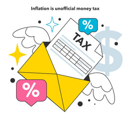 Inflation is unofficial money tax. Economics crisis and value of money