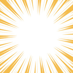 漫画風の集中線のイラスト素材