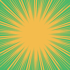 漫画風の集中線のイラスト素材