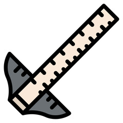 tsquare measure stationery office supply icon