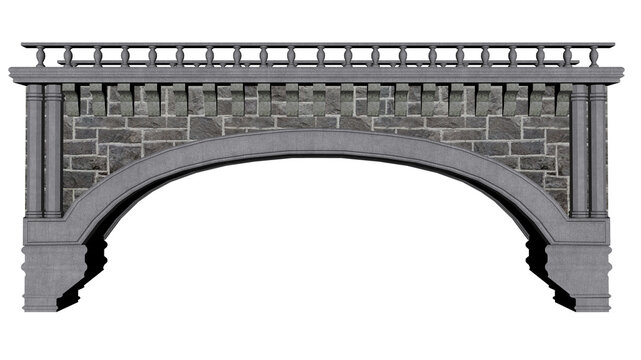 Ancient bridge - 3D render