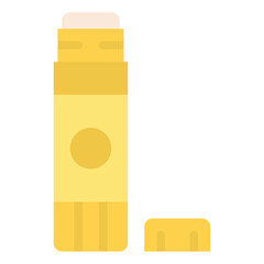 glue stick sticking stationery office supply icon