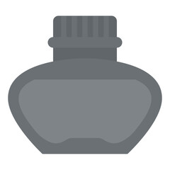 Fototapeta premium inkwell ink stationery office supply icon