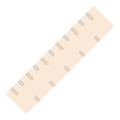 ruler measure stationery office supply icon