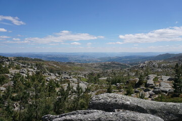 landscape with mountains and sky