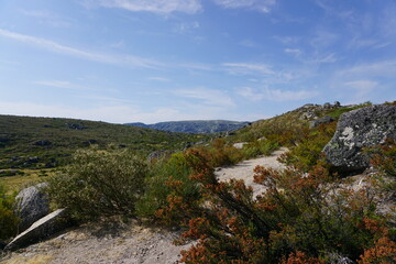 landscape with mountains and sky