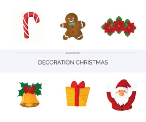 Christmas icons set