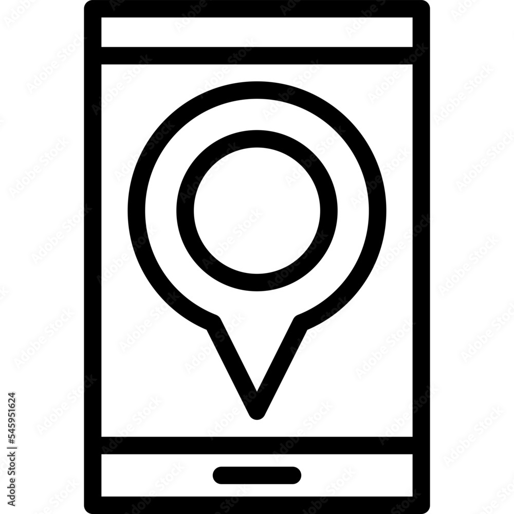 Poster gps icon