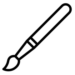 paint brush painting stationery art icon