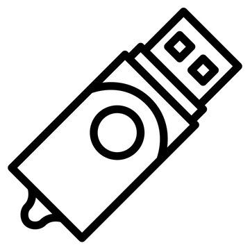 pendrive device stationery office supply icon